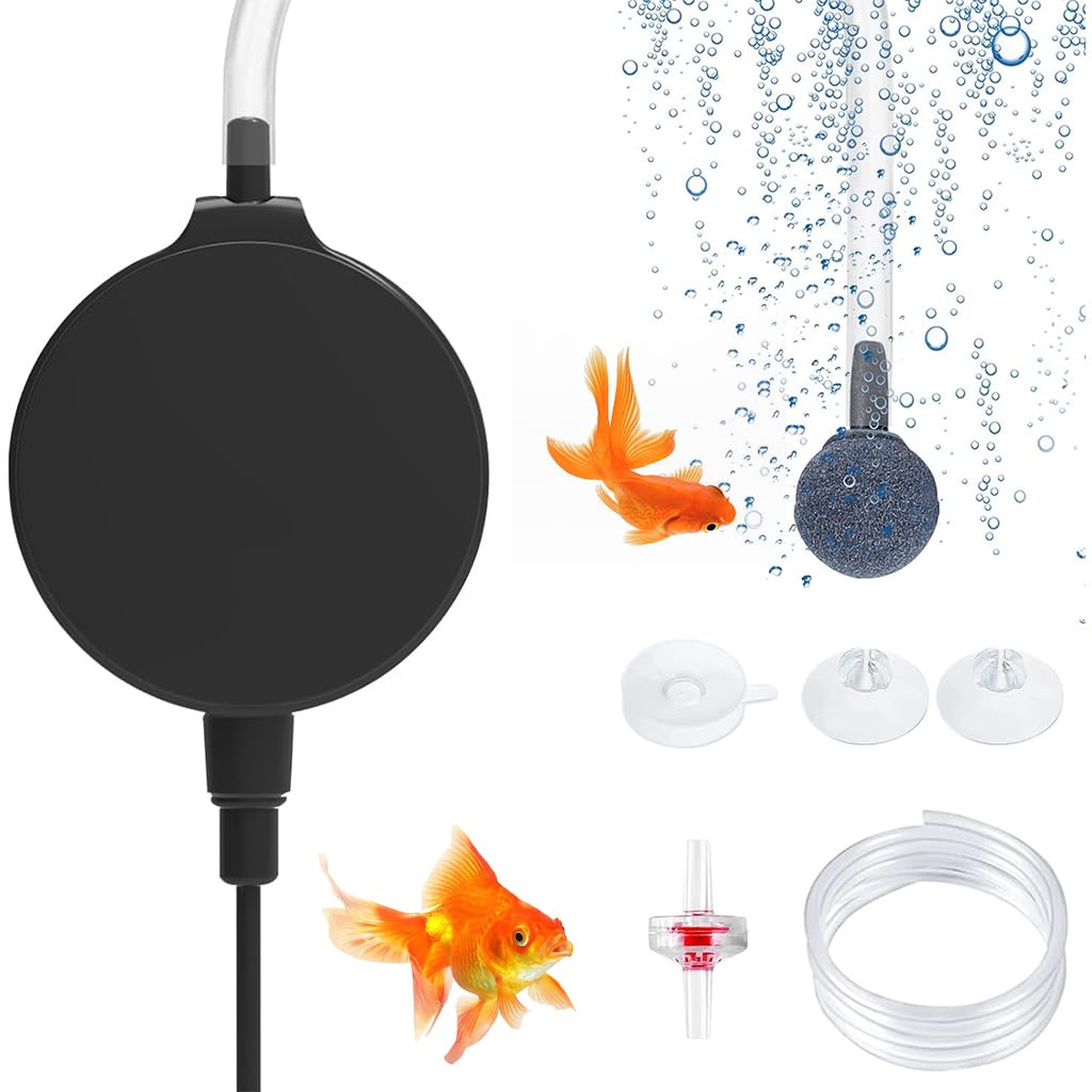 Qpets aquarium air pump for Fish Tank, Aquarium, Mini Ultra Quiet Fish Tank Air Pump with sucker and clip & Air Stone, Aquarium Oxygen Pump, Energy Efficient Fish Tank Accessories Qpets aquarium air pump for Fish Tank, Aquarium, Mini Ultra Quiet Fish Tank Air Pump with sucker and clip & Air Stone, Aquarium Oxygen Pump, Energy Efficient Fish Tank Accessories